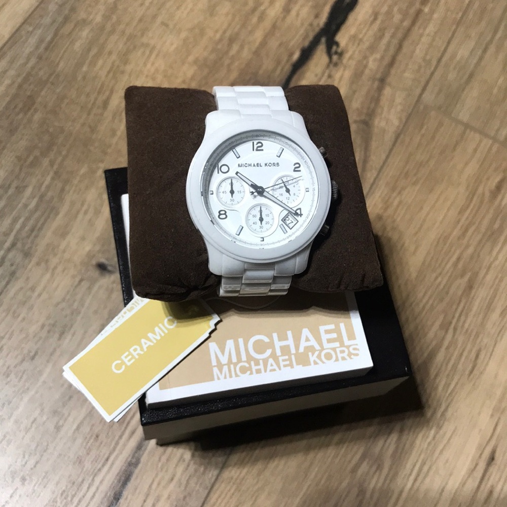 Michael Kors white ceramic watch MK5161